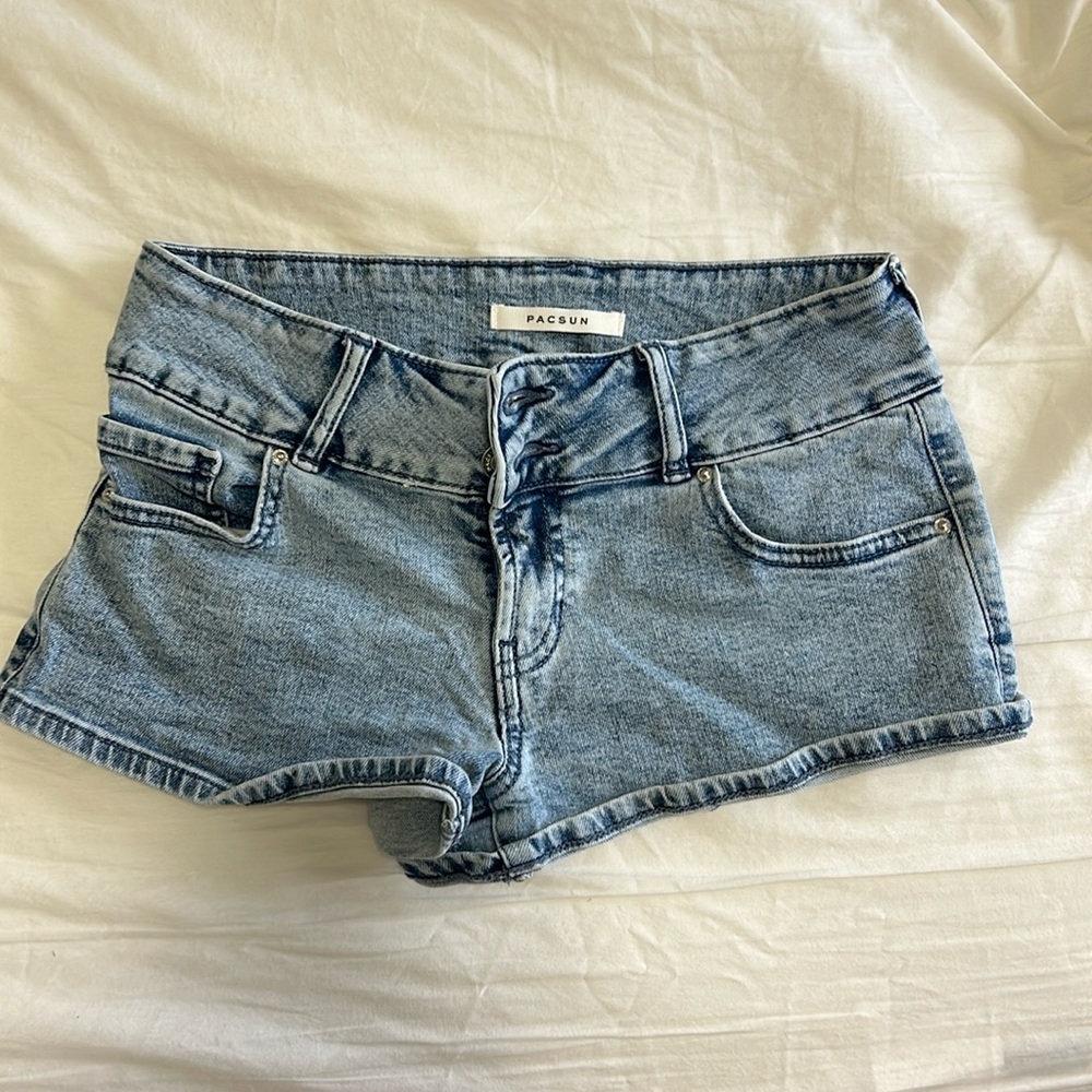 pacsun low rise jean shorts size 27